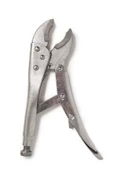 Adjustable spanner isolated on white background Stock Photos