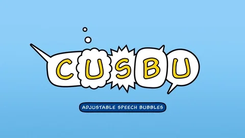 Adjustable Speech Bubbles Stock After Effects