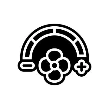 Adjustable speed settings glyph icon vector illustration Stock Illustration