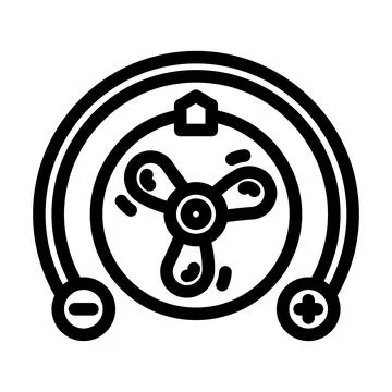 Adjustable speed settings line icon vector illustration Stock Illustration