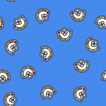 Adjustable speed settings vector seamless pattern Stock Illustration