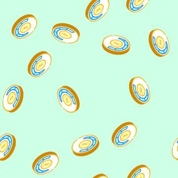 Adjustable temperature isometric icon seamless pattern Stock Illustration