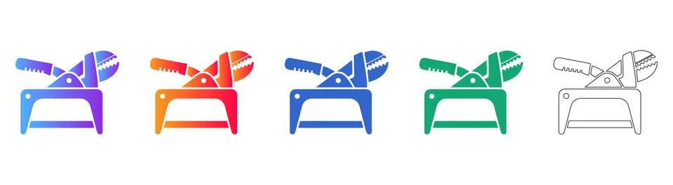 Adjustable Wrench and Clamp Vector Icons Illustrazione stock