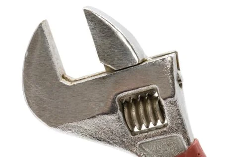 Adjustable wrench close up Stock Photos