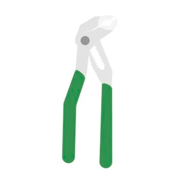 Adjustable wrench glyph on white background. Vector illustration in trendy flat Stock Illustration