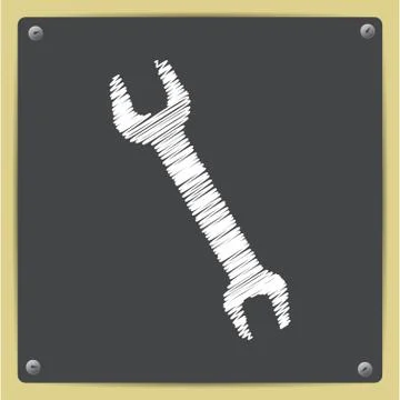 Adjustable wrench Stock Illustration