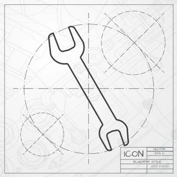 Adjustable wrench Stock Illustration