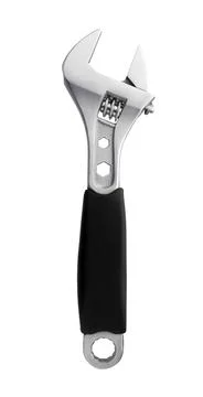 Adjustable wrench Isolated on white. Adjustable spanner. Stock Photos