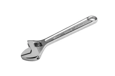 Adjustable Wrench Isolated on White Background Stock Photos