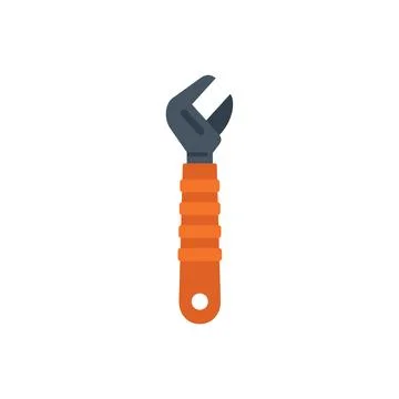 Adjustable wrench spanner holding tightening repairing tool Stock Illustration
