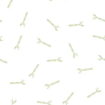 Adjustable wrench tool glyph seamless pattern Ilustración de archivo