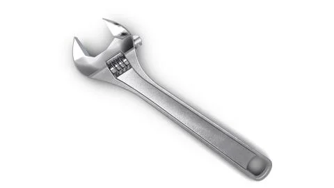 Adjustable wrench tool. Stock Illustration