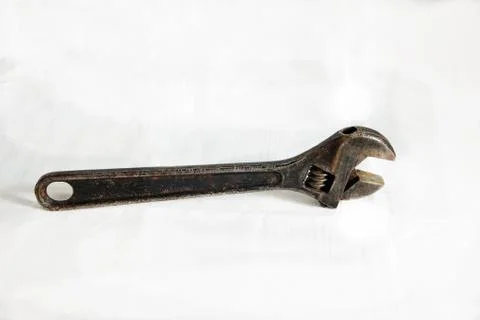 Adjustable wrench of variable size. Stock-Fotos