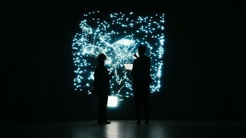 Adjusting AI parameters, machine learning model and engineering team Stock Photos