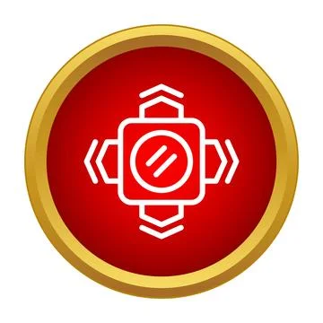Adjusting arrows icon showing movement or resizing controls Stock Illustration