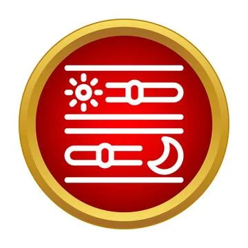 Adjusting brightness mode settings with sun and moon icons 스톡 일러스트