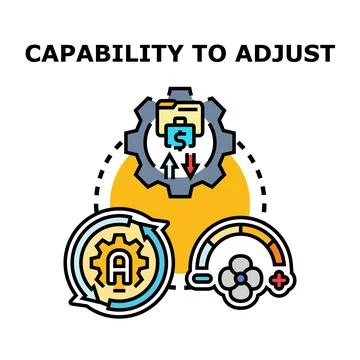 Adjusting capability and adaptability for business flexibility Stock Illustration