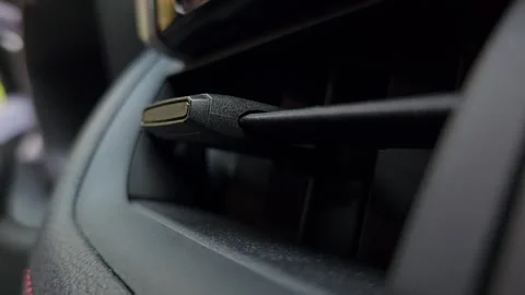 Adjusting Car Air Vent Stock Footage 276875287
