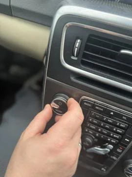 Adjusting Car Audio System Stock Photos