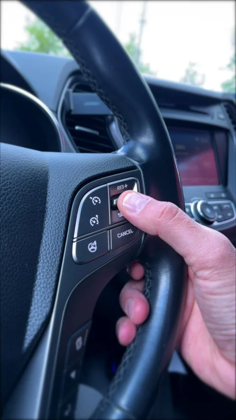 Adjusting Car Volume Vertical Stock Footage 308858695