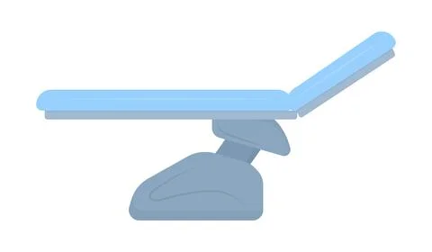 Adjusting couch side view semi flat color vector object Stock Illustration