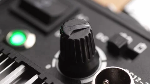 Adjusting Dial on Control Panel. Stock Footage 256237567
