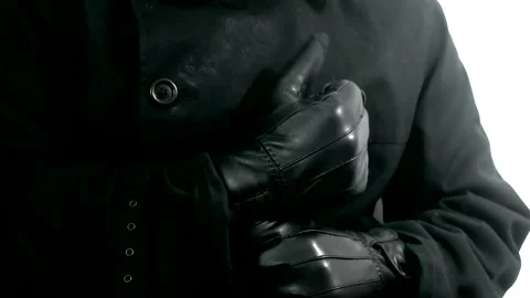 Adjusting gloves, seen from front. Stock Footage 278533847