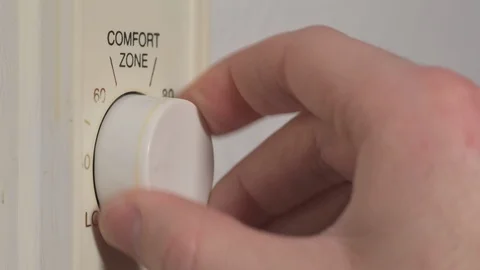 Adjusting Heater knob Stock Footage 101313438