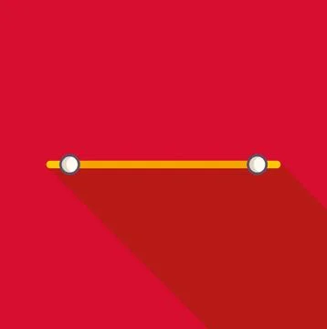 Adjusting range control slider flat design icon Stock Illustration