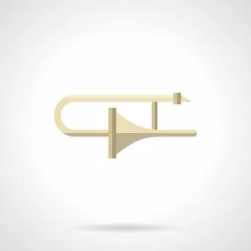 Adjustment of brass instruments flat vector icon Illustrazione stock