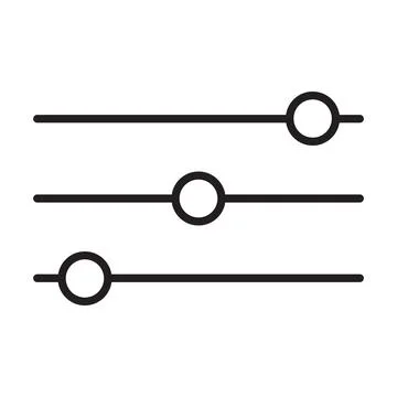 Adjustment button icon vector for graphic design, logo, website, social media Stock Illustration