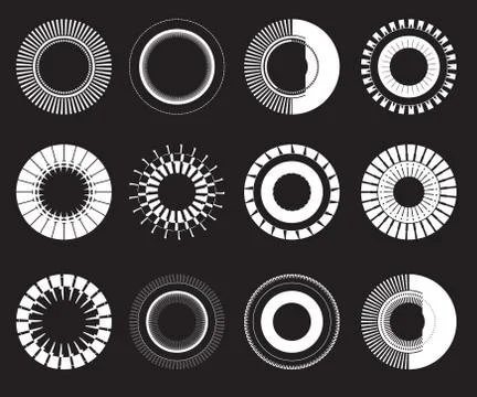 Adjustment elements for design project - vector set イラスト素材