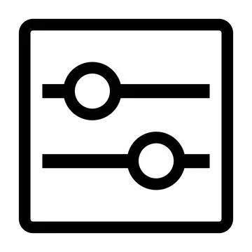 Adjustment icon in a rounded square. Vector. イラスト素材