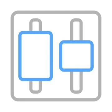 Adjustment icon for settings, filter, or equalizer. Concept of control, cus.. イラスト素材