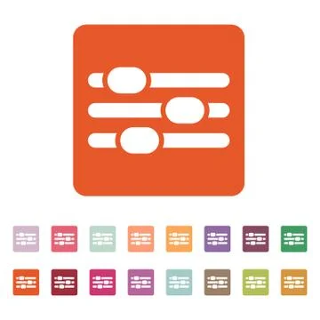 The adjustment icon. Settings symbol. Flat Stock-Illustration