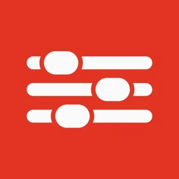 The adjustment icon. Settings symbol. Flat イラスト素材