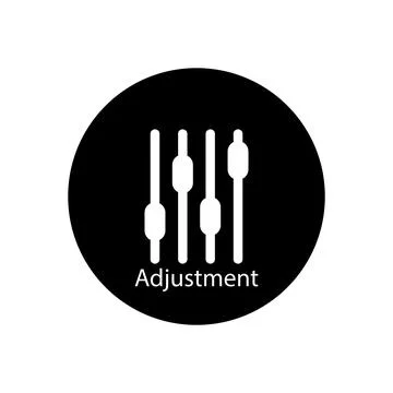Adjustment icon vector Stock Illustration
