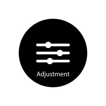Adjustment icon vector Stock Illustration