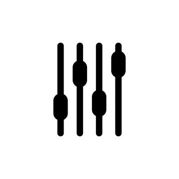 Adjustment icon vector Stock Illustration