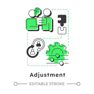 Adjustment modern linear concept icon Illustrazione stock