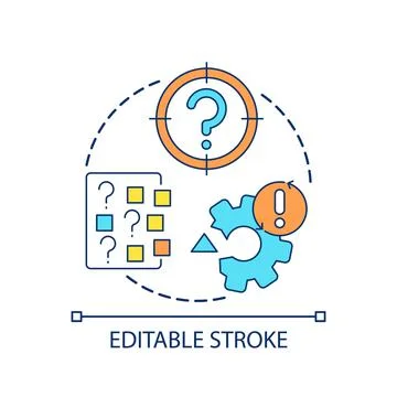 Adjustment problem concept icon Illustrazione stock