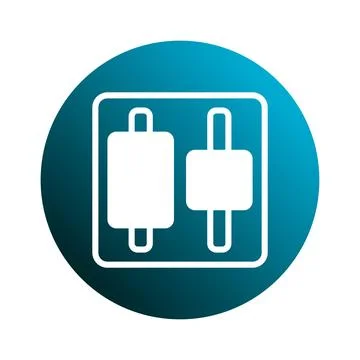 Adjustment Settings Icon: Editable Parameters Symbol for Software, Applicat.. 스톡 일러스트