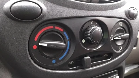 Adjustment of switches in the car. Stock Footage 125982875