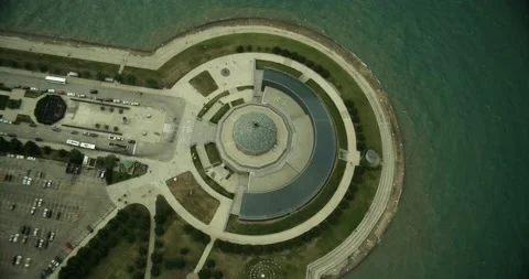 Adler Planetarium in Chicago Stock Footage 145955693