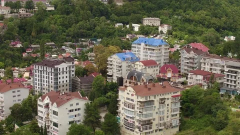 Adler Sochi Aerial View Video stock 83384593