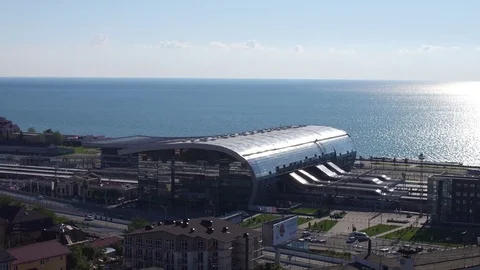 Adler Train Station Video stock 83399273