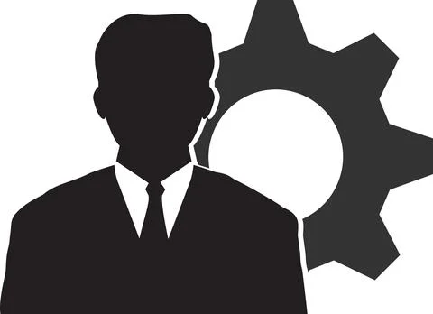 Admin and maintenance sign, admin sign, maintenance icon, user icon, People.. Illustrazione stock