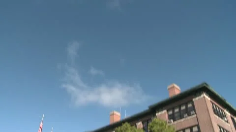 Admin building at college campus Stock Footage 10569342