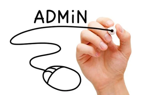 Admin Computer Mouse Concept 스톡 사진