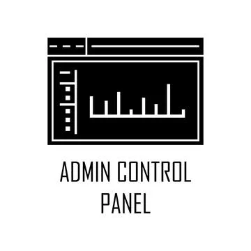 Admin control panel icon. Element of Web Development for mobile concept and web Stock Illustration